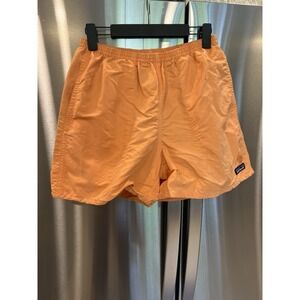 Patagonia Baggies Shorts Men's Medium Orange Swim Trunks Lined Outdoor